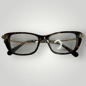 Coach Eyeglasses Women's Rectangular Frames HC6118B 5485 Dark Tortoise 51mm